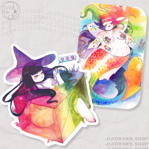 Sticker // Safe Space and Mermay Rainbow Set