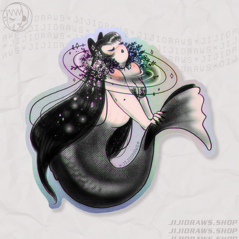 Sticker // Take Up Space Mermaid