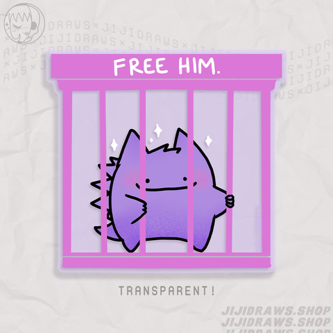 Sticker // GENGAR FREE HIM