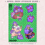 APRIL STICKER CLUB // 2024