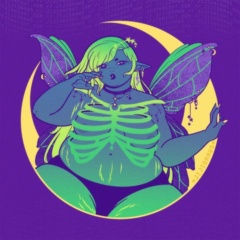 PRINT // Fairy Moon (Ribs)