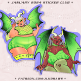 JANUARY STICKER CLUB // 2024