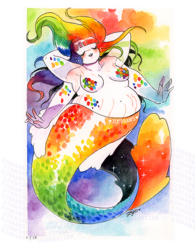 PRINT // Rainbow Mermaiden